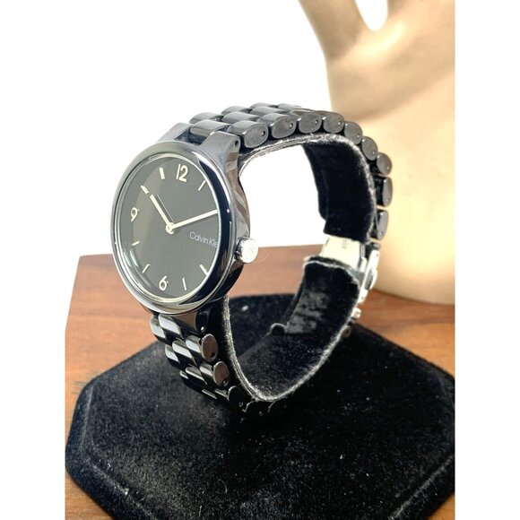 Calvin Klein Women\'s Watch 25200078 Linked Quartz Black Ceramic 32mm main image 7